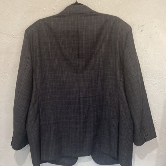 Robert Talbott Carmel Linen Blazer 2Btn Half Lined Men Blue Striped L - Picture 2 of 9